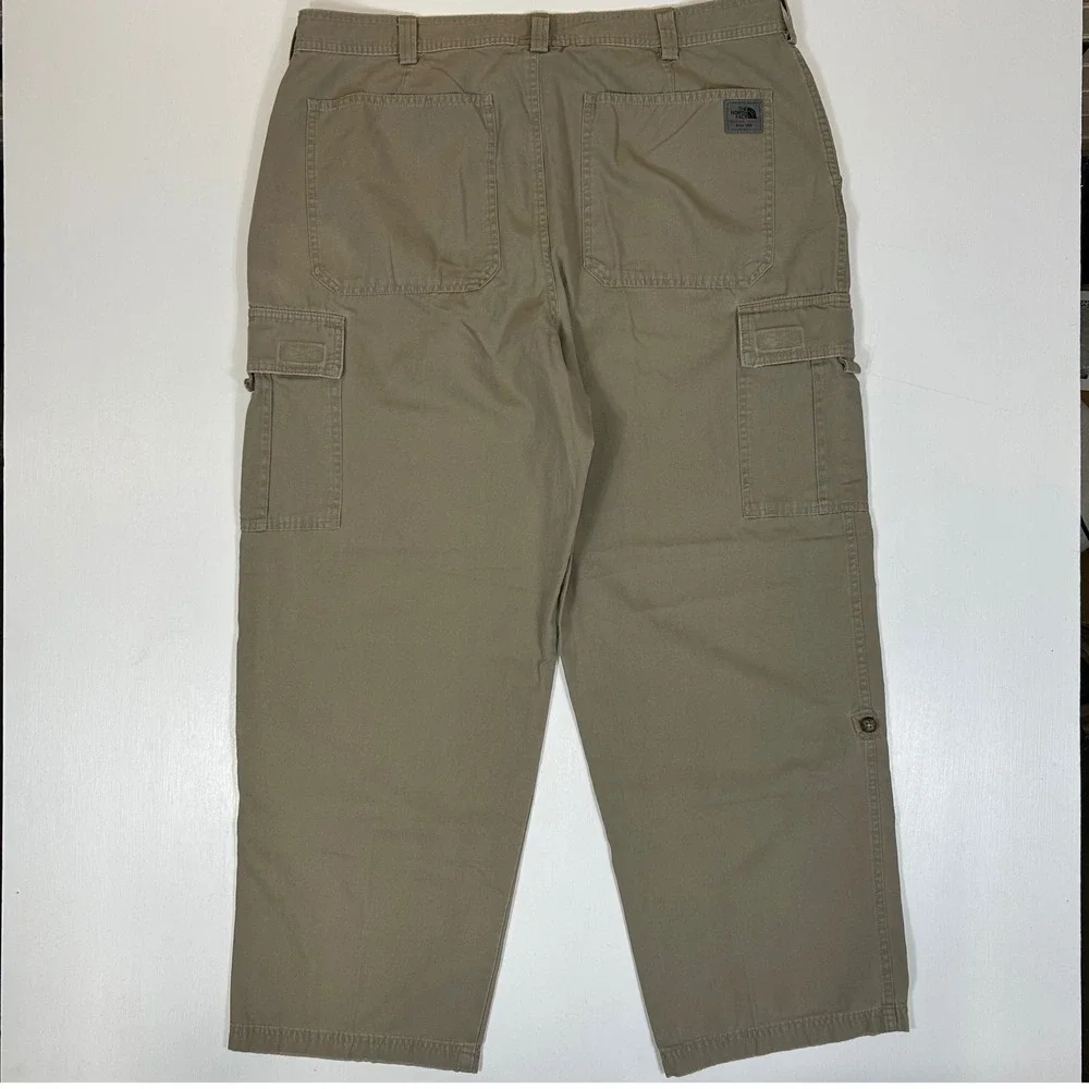 The North Face A5 Series Mens 38x29 Khaki Tan Cotton Cargo Pants Utility Hiking